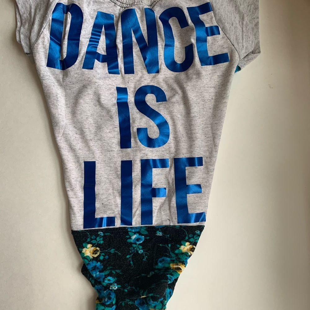 Custom leotard “Dance Is Life” Sz Child M